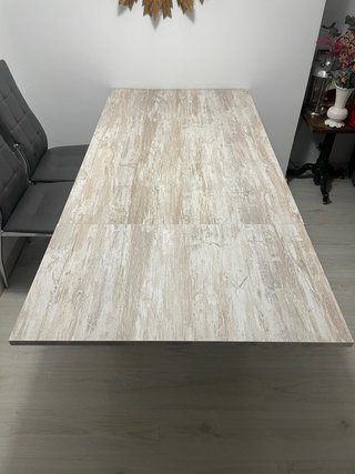 Mesa comedor madera grande ampliable