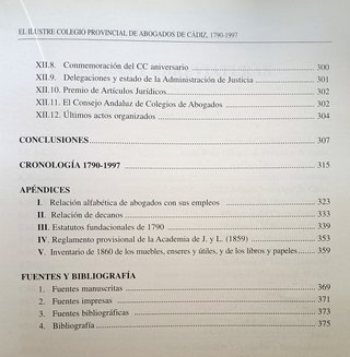 El ilustre colegio provincial de abogados de Cádiz