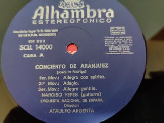 LP Concierto de Aranjuez Narciso Yepes