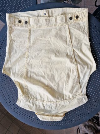 Gilet Vintage Rifle Cotone Giallo