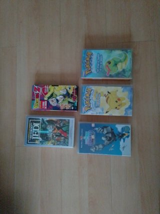Lote 3 VHS Pokémon y Star Wars