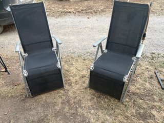 2 Sillas de Jardín Plegables