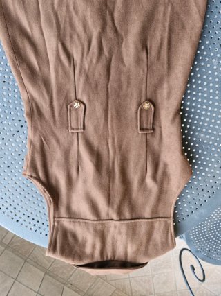 Gilet lungo cammello vintage FOX taglia M