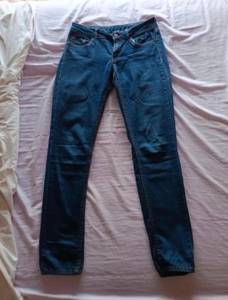 Pantalón vaquero Mango azul