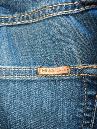 Pantalón vaquero Mango azul