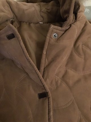 Giubbotto donna marrone con cappuccio