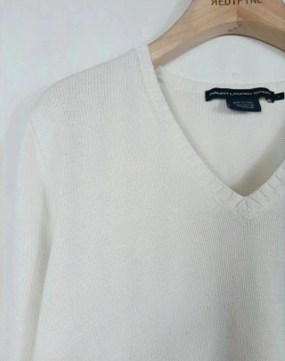 Jersey Ralph Lauren V-neck Blanco