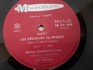 Bizet Les Pêcheurs de Perles Vol. 1 René Leibowitz