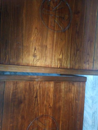 Juego 2 mesas de centro madera