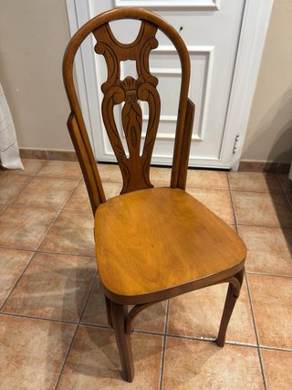 Mesa extensible madera + 4 sillas