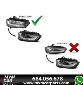Faros delanteros para Audi A4 B8 2012-2015 Facelif