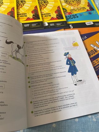 Libros lengua y matemáticas Edelvives 5 primaria