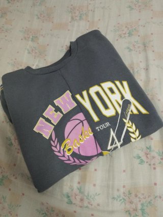 Sudadera Gris New York League Talla S