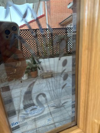 Puertas correderas de roble con cristal