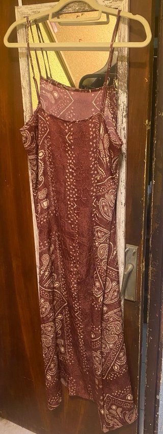 Vestido largo estampado