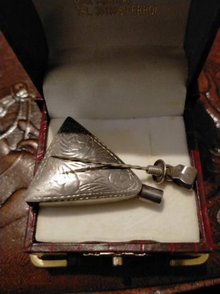 Perfumero antiguo de plata pura pieza de colección