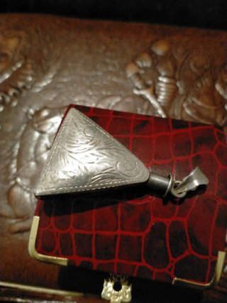 Perfumero antiguo de plata pura pieza de colección