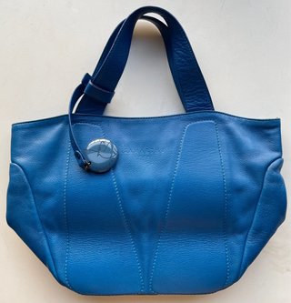 Bolso Lamarthe azul piel