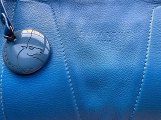 Bolso Lamarthe azul piel