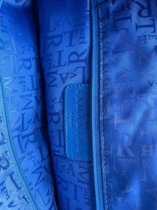 Bolso Lamarthe azul piel