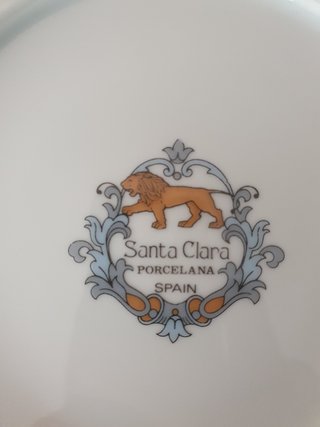 Vajilla Santa Clara de porcelana