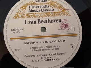 Beethoven Sinfonía Nº1 Op.21 Rudolf Barshai LP