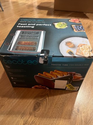 Tostadora Cecotec Toastin' Time 1700 Doble Roja