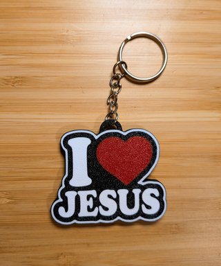 Portachiavi I Love Jesus Gadget Cristiano