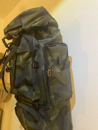 Mochila senderismo 80L camuflaje