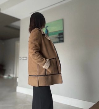 Abrigo Hakei marron