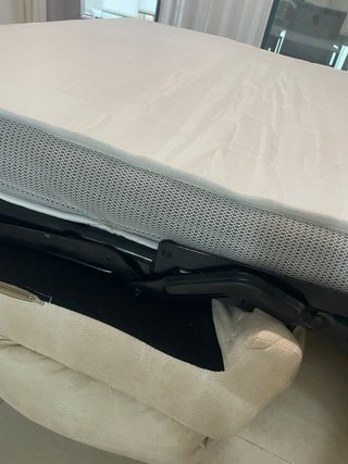 Sofá Cama Beige Tela