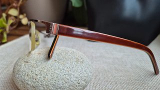Montura gafas vintage Loewe marrones y doradas