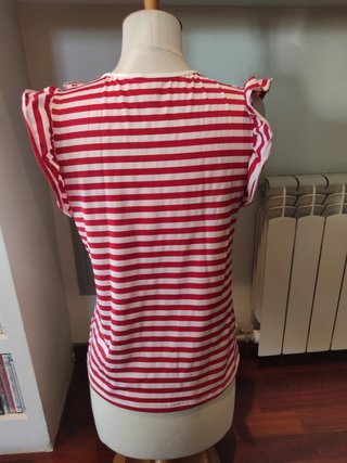 Camiseta Tshirt a rayas marineras SHEIN t. S