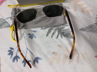 Gafas Hawkers Aviator doradas, cristal verde