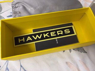 Gafas Hawkers Aviator doradas, cristal verde