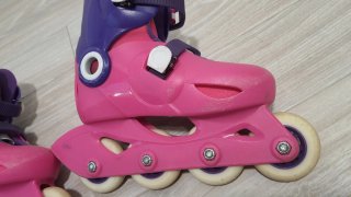 Patines en línea rosas y morados T28-30