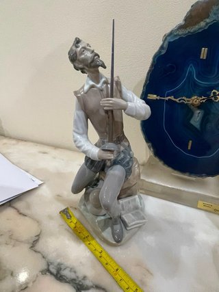 Lladró Don Quijote Arrodillado Porcelana