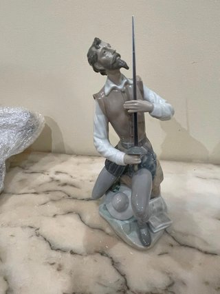 Lladró Don Quijote Arrodillado Porcelana