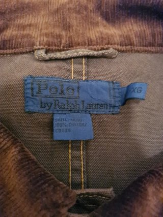 Giacca Ralph Lauren tela marrone vintage