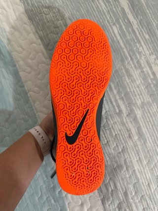 Zapatillas Nike Futbol Sala HypervenomX Gris/Naran