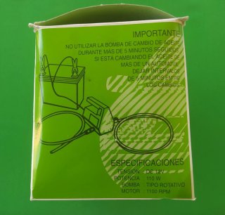 Bomba extractora de aceite 12V eléctrica IMPEX