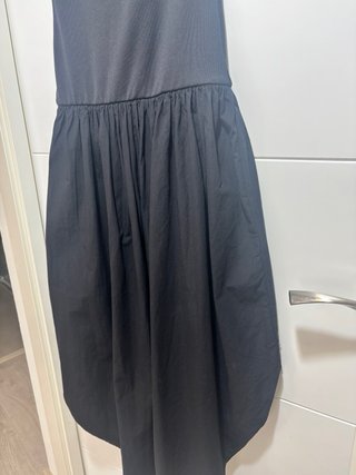 Vestido negro combinado