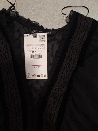 Blusa fiesta negra sin estrenar talla S