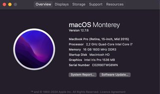 MacBook Pro Retina 15 2015 - 16 GB RAM