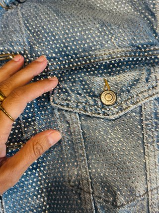Cazadora Zara Denim y Strass