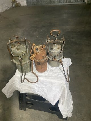 Lampade da minatore antiche
