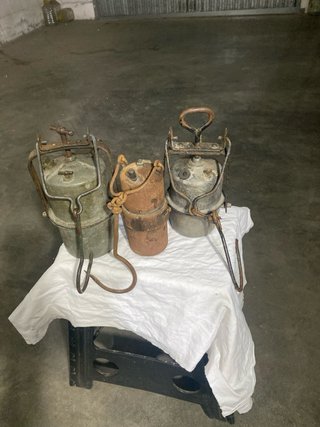 Lampade da minatore antiche