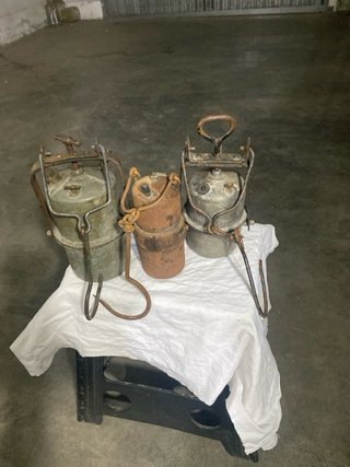 Lampade da minatore antiche