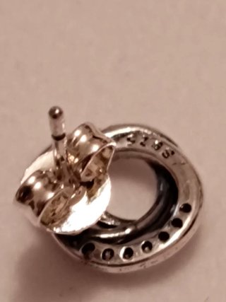 Pendientes Aro Plata Circonitas