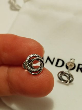 Pendientes Aro Plata Circonitas